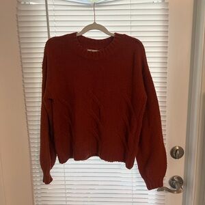Rusted Orange Hollister Sweater
